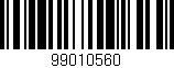 Código de barras (EAN, GTIN, SKU, ISBN): '99010560'
