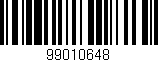 Código de barras (EAN, GTIN, SKU, ISBN): '99010648'