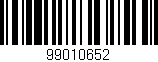 Código de barras (EAN, GTIN, SKU, ISBN): '99010652'