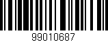 Código de barras (EAN, GTIN, SKU, ISBN): '99010687'