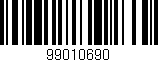 Código de barras (EAN, GTIN, SKU, ISBN): '99010690'