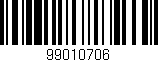 Código de barras (EAN, GTIN, SKU, ISBN): '99010706'
