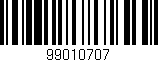 Código de barras (EAN, GTIN, SKU, ISBN): '99010707'