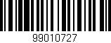 Código de barras (EAN, GTIN, SKU, ISBN): '99010727'