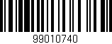 Código de barras (EAN, GTIN, SKU, ISBN): '99010740'