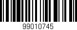 Código de barras (EAN, GTIN, SKU, ISBN): '99010745'