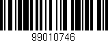 Código de barras (EAN, GTIN, SKU, ISBN): '99010746'