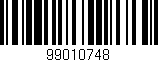 Código de barras (EAN, GTIN, SKU, ISBN): '99010748'