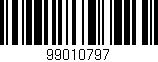 Código de barras (EAN, GTIN, SKU, ISBN): '99010797'