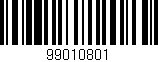 Código de barras (EAN, GTIN, SKU, ISBN): '99010801'
