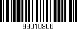 Código de barras (EAN, GTIN, SKU, ISBN): '99010806'