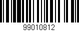 Código de barras (EAN, GTIN, SKU, ISBN): '99010812'