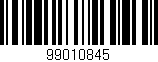 Código de barras (EAN, GTIN, SKU, ISBN): '99010845'