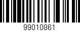 Código de barras (EAN, GTIN, SKU, ISBN): '99010861'