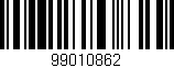 Código de barras (EAN, GTIN, SKU, ISBN): '99010862'
