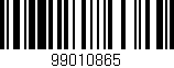 Código de barras (EAN, GTIN, SKU, ISBN): '99010865'