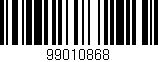 Código de barras (EAN, GTIN, SKU, ISBN): '99010868'