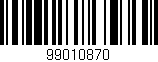 Código de barras (EAN, GTIN, SKU, ISBN): '99010870'