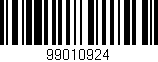 Código de barras (EAN, GTIN, SKU, ISBN): '99010924'