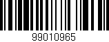 Código de barras (EAN, GTIN, SKU, ISBN): '99010965'