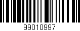Código de barras (EAN, GTIN, SKU, ISBN): '99010997'