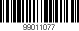 Código de barras (EAN, GTIN, SKU, ISBN): '99011077'
