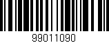 Código de barras (EAN, GTIN, SKU, ISBN): '99011090'