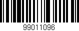 Código de barras (EAN, GTIN, SKU, ISBN): '99011096'