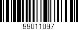 Código de barras (EAN, GTIN, SKU, ISBN): '99011097'