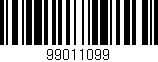 Código de barras (EAN, GTIN, SKU, ISBN): '99011099'