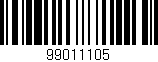 Código de barras (EAN, GTIN, SKU, ISBN): '99011105'