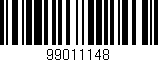 Código de barras (EAN, GTIN, SKU, ISBN): '99011148'