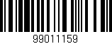 Código de barras (EAN, GTIN, SKU, ISBN): '99011159'