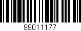 Código de barras (EAN, GTIN, SKU, ISBN): '99011177'
