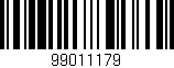 Código de barras (EAN, GTIN, SKU, ISBN): '99011179'