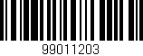 Código de barras (EAN, GTIN, SKU, ISBN): '99011203'