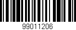 Código de barras (EAN, GTIN, SKU, ISBN): '99011206'
