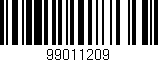 Código de barras (EAN, GTIN, SKU, ISBN): '99011209'