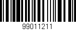 Código de barras (EAN, GTIN, SKU, ISBN): '99011211'
