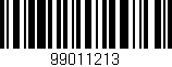 Código de barras (EAN, GTIN, SKU, ISBN): '99011213'