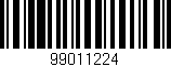 Código de barras (EAN, GTIN, SKU, ISBN): '99011224'