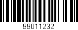 Código de barras (EAN, GTIN, SKU, ISBN): '99011232'