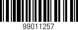 Código de barras (EAN, GTIN, SKU, ISBN): '99011257'