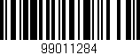 Código de barras (EAN, GTIN, SKU, ISBN): '99011284'