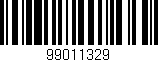 Código de barras (EAN, GTIN, SKU, ISBN): '99011329'