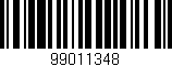 Código de barras (EAN, GTIN, SKU, ISBN): '99011348'