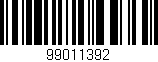 Código de barras (EAN, GTIN, SKU, ISBN): '99011392'