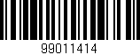 Código de barras (EAN, GTIN, SKU, ISBN): '99011414'