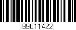 Código de barras (EAN, GTIN, SKU, ISBN): '99011422'
