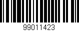 Código de barras (EAN, GTIN, SKU, ISBN): '99011423'